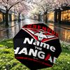 Custom Name Personalized Essendon Football Print Umbrella, Auto Open Close, 8‑Rib Sturdy Frame, Commute Camping Hiking Use, Birthday Gift