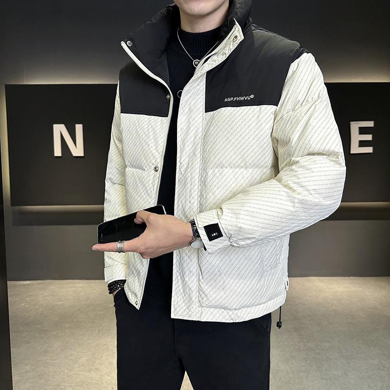 

Пуховик мужской с лацканами для зимнего тепла, легкий и короткий, универсальный, модный и повседневный пиджак для мужчин XXXXL