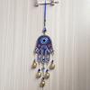 Hamsa Hand Fatima Hand Wind Chimes Good Lucky Hamsa Hanging Pendant  Outdoor Garden