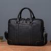 Multi Layer Official Document, Baotou Layer, Tree Height, Vegetable Tanned Cowhide, Retro Casual Briefcase