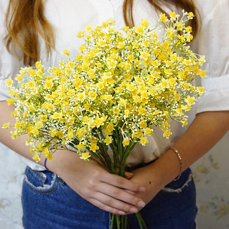 1/3 Bundles Gypsophila Bride Holding Plastic Flowers Wedding Vase Home Decor Accessories Ornamental Flowerpot Artificial Plants