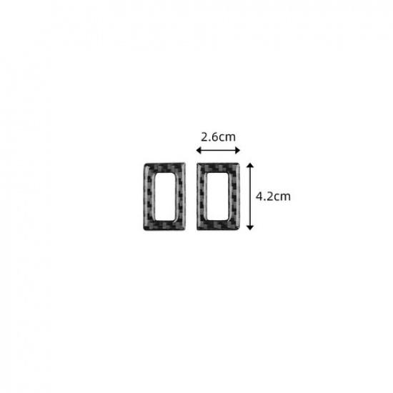 For 2004-2010 BMW X3 E83 Carbon Fiber Inner Rear Roof Reading Light Cover Trim | Black | Durable