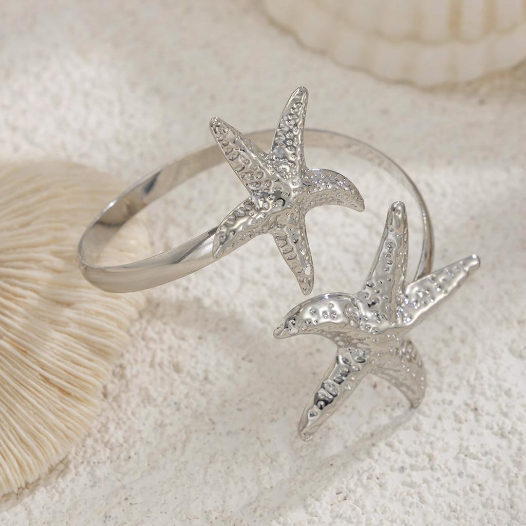Elegant Armband Chain Blingbling Star Arm Bracelets for Women Delicate Flower Armlet Armband Open Bangle