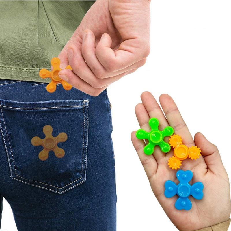 5/20Pcs Mini Figets Hand Spinner For Children Anti Stress Focus Gyro Finger Gyroscope Funny Leaf Toys Kids Gift Fingertips Toy