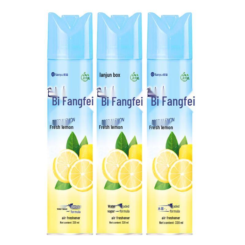 Lanjv Fresh Lemon Air Freshener Spray (3 x 320ml)