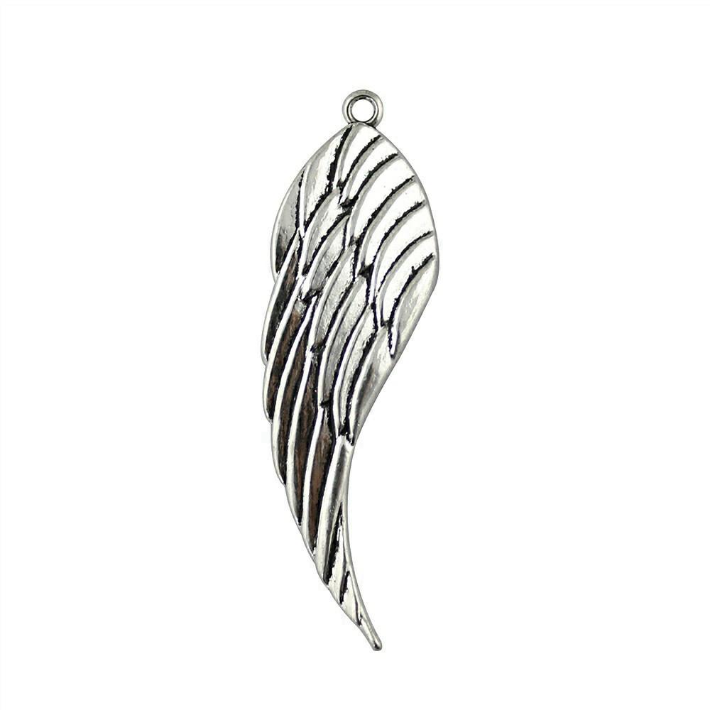 Feather Wing Charms Antique Alloy Pendants For Bohemian Jewelry Making