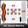 Compatible for Xiaomi M30 Pro / C107 Robot Vacuum Main Brush HEPA Filter Mop Pad Dust Bag Replacement Spare Parts Accessories