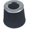 Universal 2.5" 63.5mm High Flow Cold Air Intake Filter Fit for Most Cars Intake Piping - Washable Aluminum Cone Design with Stainless Steel Clamp