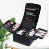 Portable Large Capacity Cosmetic Bag Adjustable Straps Folding Manicurist Toolbox Hairdressing