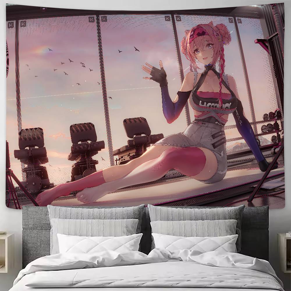 Popular Video Gaming Cool Fashion Arknights Tapestry Popular Room Decoration Wall Tapestry Art Room Home Decor Wall Art Decor