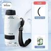 60-200X Children Microscope Pocket Microscope with LED Light Portable Electric Mini High Definition Science Microscope Outdoor