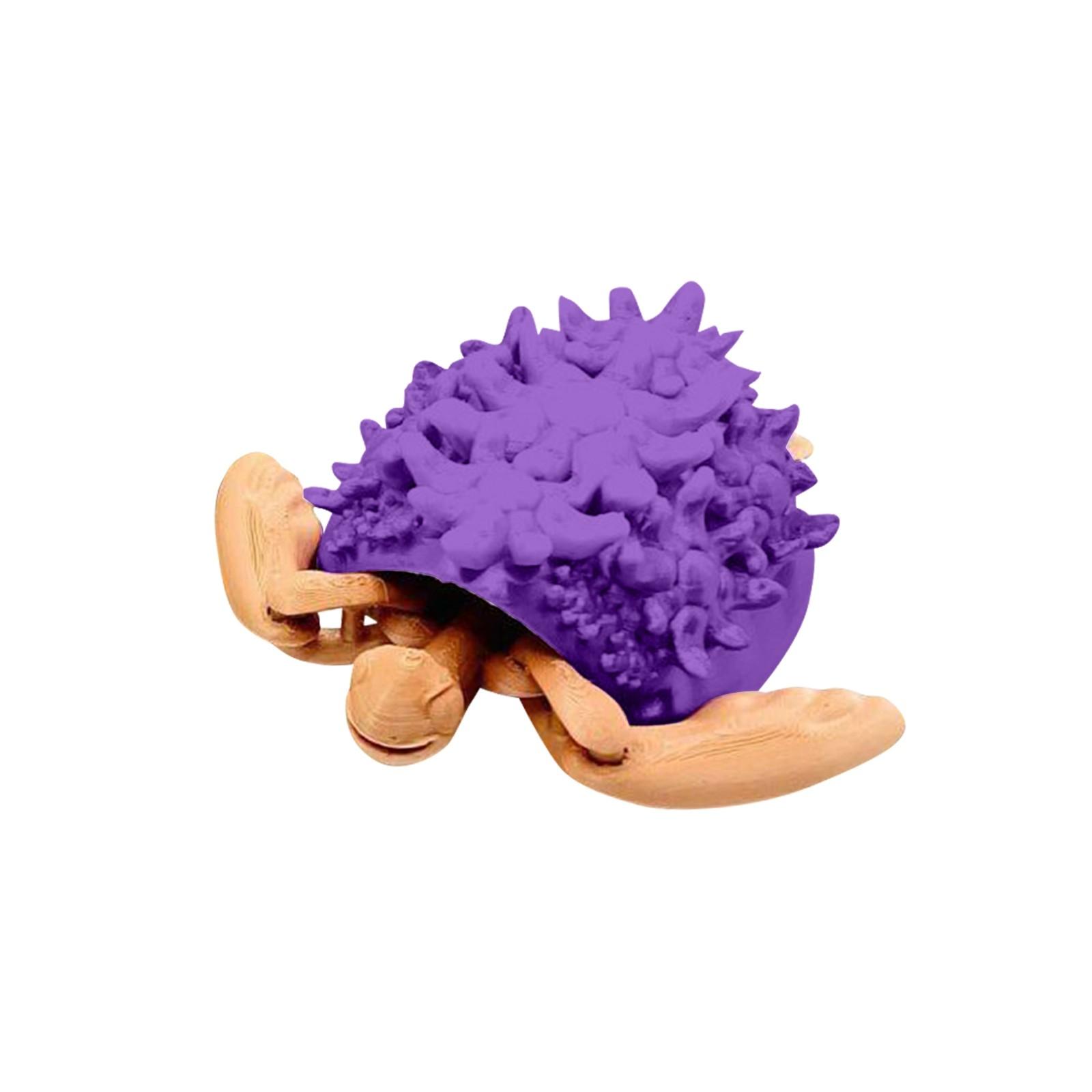 

3D-печатная гибкая сменная игрушка-черепаха, креативная игрушка, декоративная шарнирная модель для взрослых и детей One Size фиолетовый