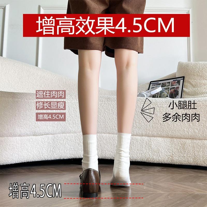 Mary Jane shoes for women, spring new fashion casual, light and comfortable, shallow mouth single shoes, hard inner height-increasing women's shoes