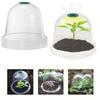 Garden Cloche Clear Bell Covers Freeze Protection Humidity Domes Plastic Dome with Ground Securing Pegs for Plants Seed Starting