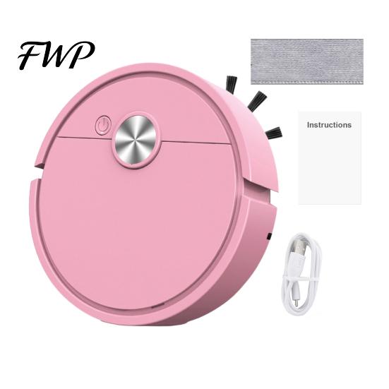 Wydajny Odkurzacz Robot do Czyszczenia Podłóg Samochodowych, Mini Robot Odkurzający, 3 w 1 Odkurzanie Mopowanie Robot Odkurzający, Usuwanie Sierści Zwierząt, Smukły, Bezprzewodowy, Samoczynnie Ładujący