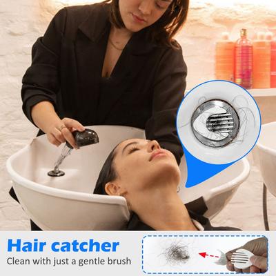 The Easy To Clean Drain Hair Catcher, Clean Separating Bathtub Hair Strainer, Drain Protector, Drain Screen, Fits All Standard Tub Drain Sizes