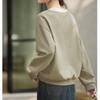 La Chapelle Oversized Crewneck Sweatshirt with Contrast Trim