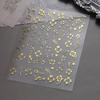 1 Sheet Self-Adhesive Bronzing Floral Nail Art Stickers Decals for Women Nail Art Supplies Nail Stickers for Nail Art Decor