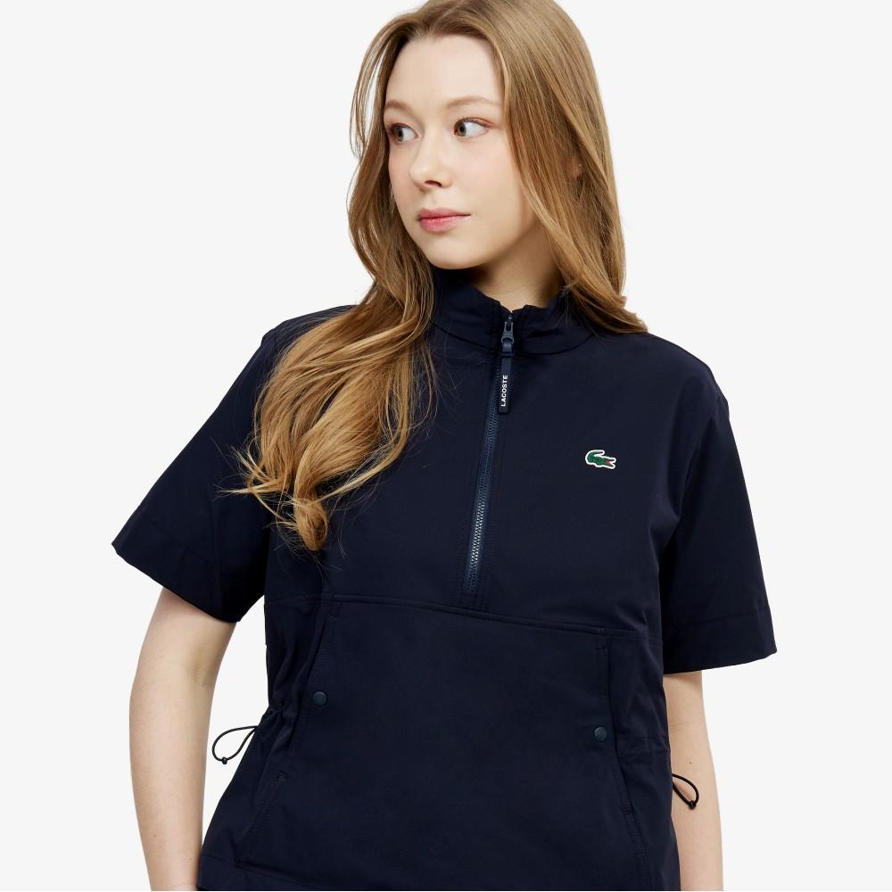 Lacoste Women's Silhouette Short Sleeve Woven Anorak BF710E-56GHDE