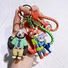 Zootopia Keychain Set Judy& Nick Wilde PVC Figure Keychain, Movie Character Key Ring, Animal Cartoon Bag Charm Gift