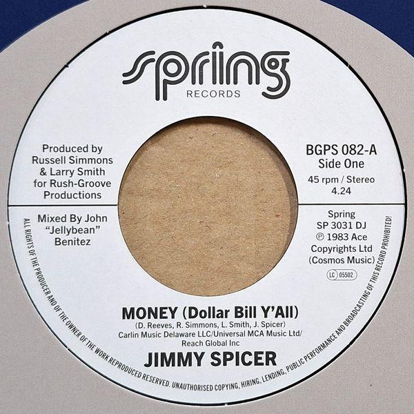 

7inch Record JIMMY SPICER - Money (Dollar Bill Y all) BGPS082 BGP Records 2025 UK Rap & Hip-Hop/R&B