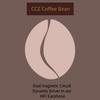 CCZ Coffee-Bean In-Ear Earphones 1DD Driver Noise Canceling Stage Monitor Headphones Immersive Hi-Fi Stereo Sound Wired Gaming Earbuds