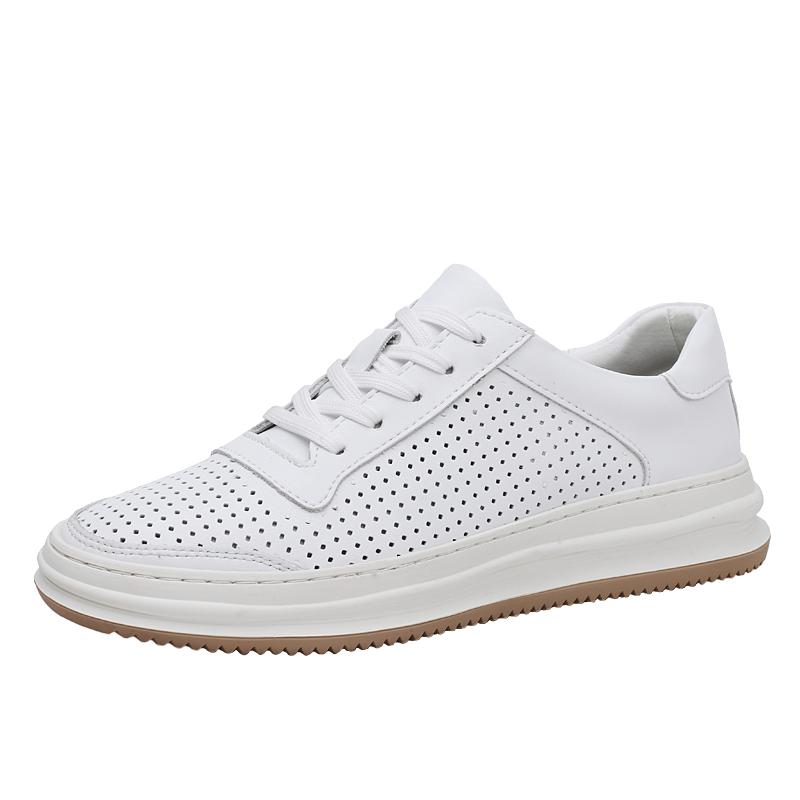 Fashion Summer Hot Selling Breathable Men's Oxford Shoes Cowhide Height Increasing British Shoes Fashionable Simple Men's Leisure Shoes