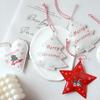 Retro Christmas Tree Pendant Iron Exquisite Love Star Pendant Nordic Style DIY Xmas Tree Hanging Pendant Home Xmas Decoration