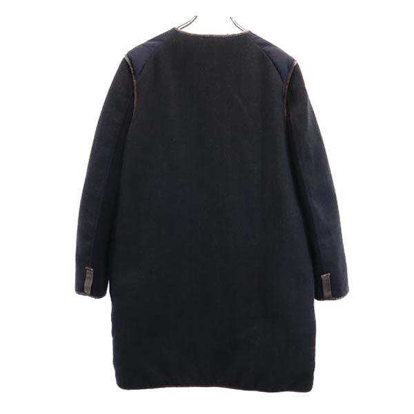 Marni Feather Down Coat 44 Navy System Sleeve Change Women Used