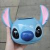 Disney Stitch Pen Holder Kawaii Animation Character Design Cute Student Storage Box Office School Supplies Desktop Decorative Decoration
