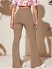 European & American Women's Casual Knitted Flared High Waist Yoga Pants