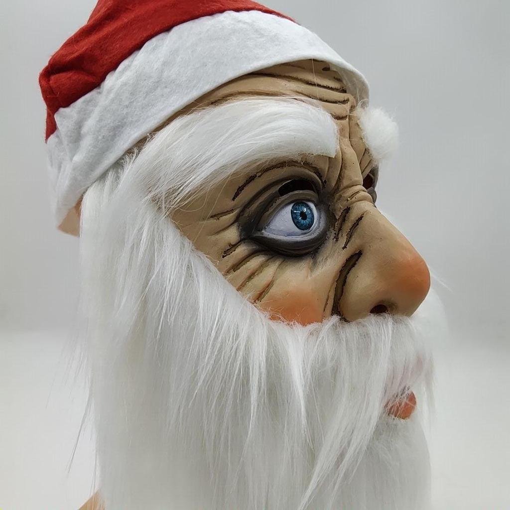 Blue Eyed Santa Claus Latex Mask