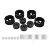 RC Wheel Rim Hub Aluminum Alloy for WPL Fj40 C14 C24 B14 B24 B16 B36 1 16 Model VehiclesBlack