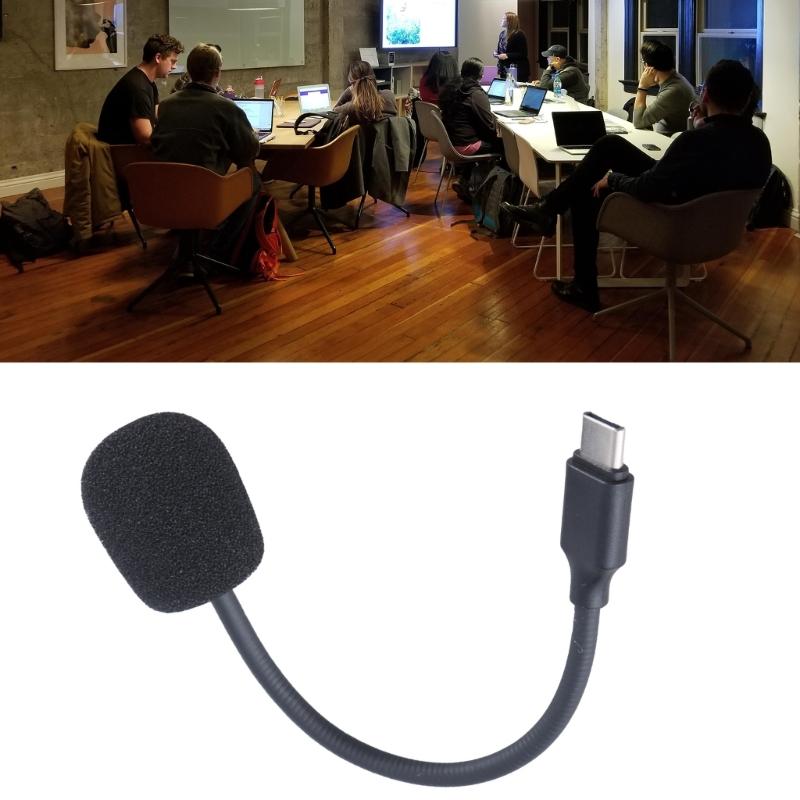 Game Microphone Boom for TH10/TH30/for L7 Headsets Gamings Mic Replacements Professional Omnidirectional Microphone