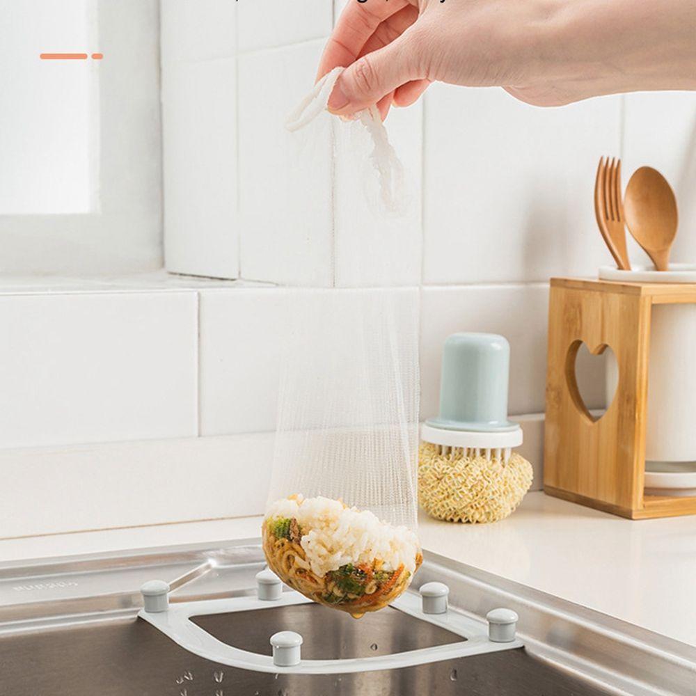 Drain Waste Bins Net Bag Strainer Bags Kitchen Accessories Sink Filter Bag Triangle Drainage Rack