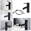 Basin Sink Bathroom Short/High Faucet Blacked Hot Cold Mixer Tap Water Basin Mixer Tap Household Bathroom Facilities