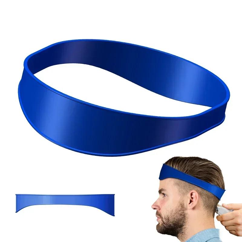 DIY Men Hair Trimming Ruler Neckline Guide Haircuts Curved Headband Styler Ruler Barber Comb Beard Tools Hair Styling Tool