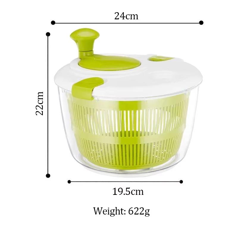 Household Fruit And Vegetable Dehydrator Salad Spinner Quick-Drying Manual Vegetable Dehydrator Kitchen Fruit Washer