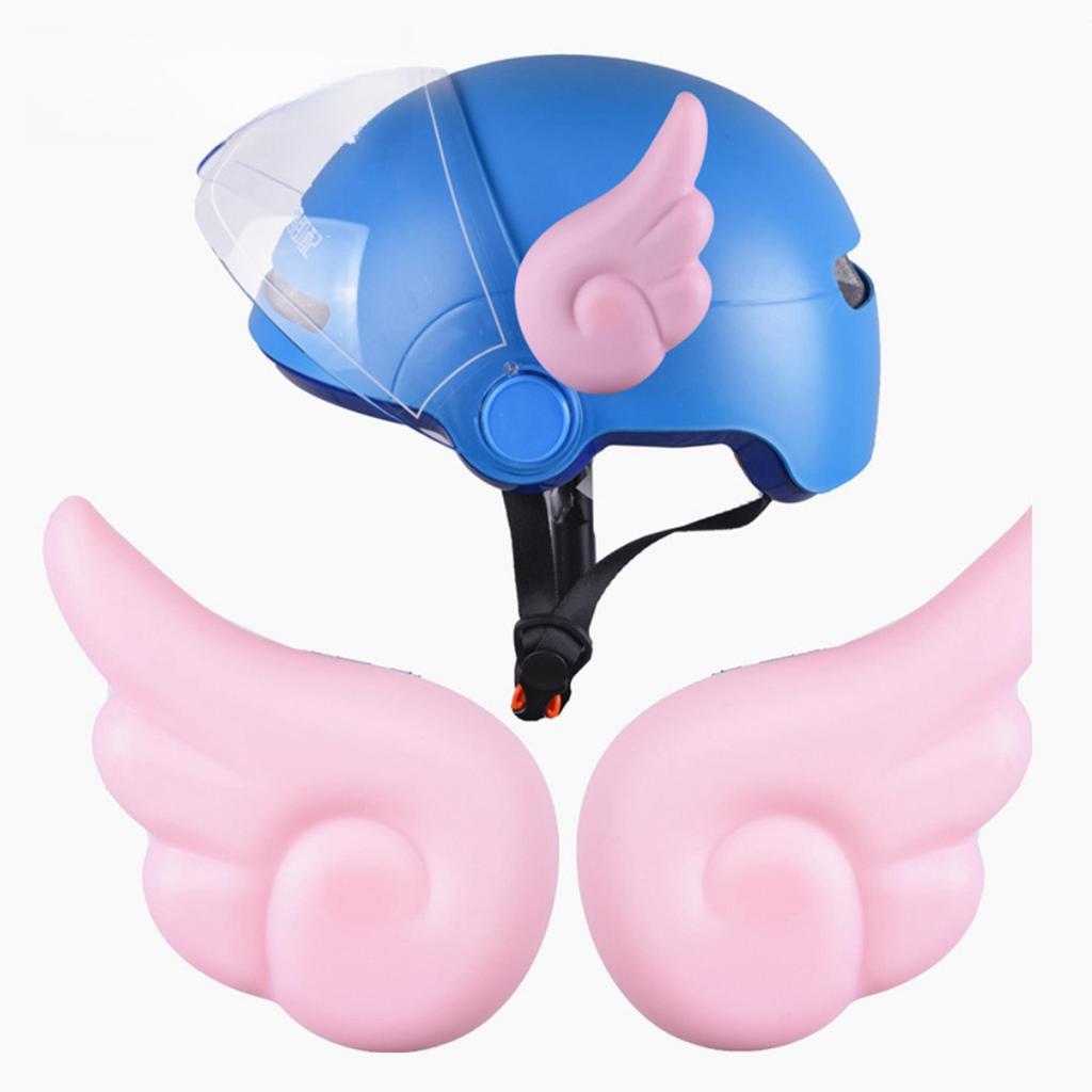 2PC Electric Motorcycle Helmet Angel Wings Decoration Accessories