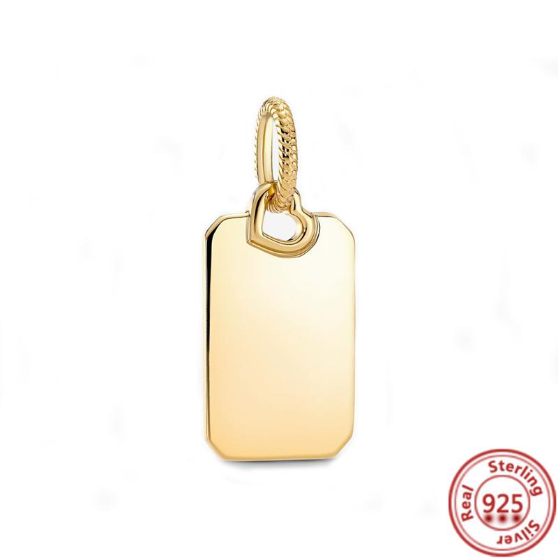 925 Sterling Copper Colorful Zircon Month Star Sign Zodiac Pendant Golden Beads Fit Original Pantaro Charms Bracelet DIY Zircon