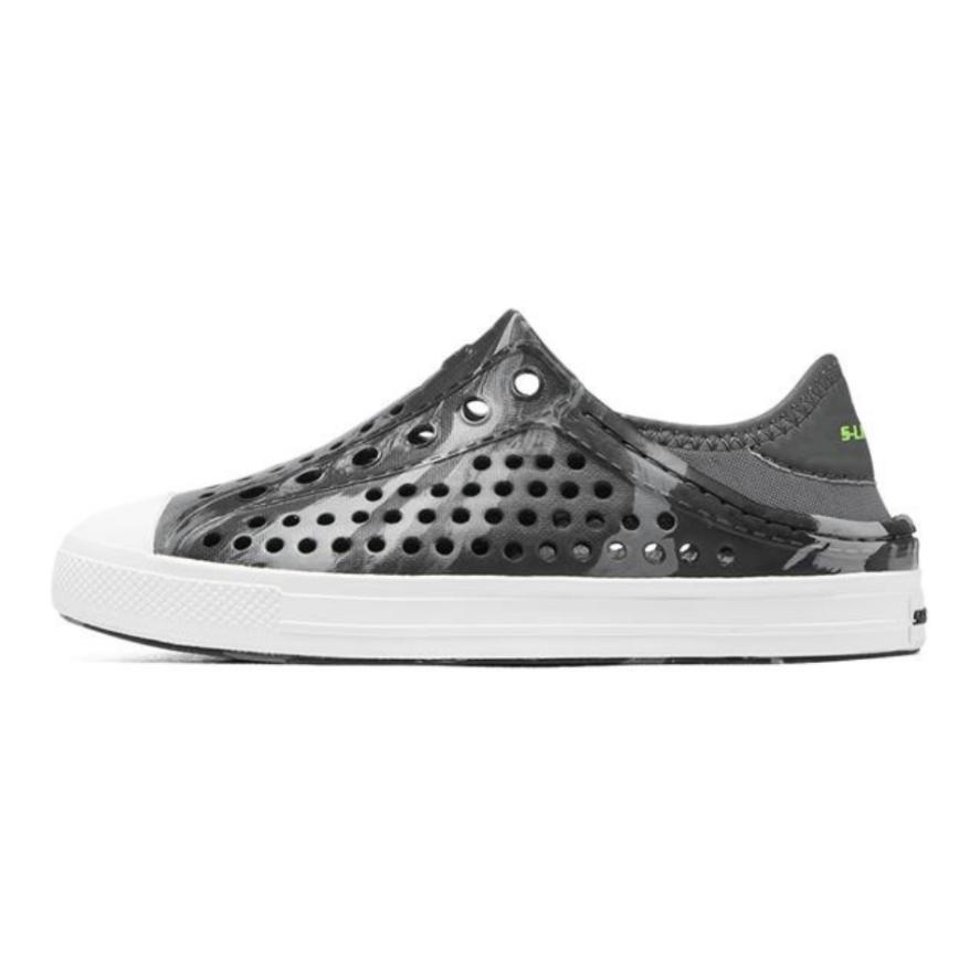Skechers Foamies Boys Non-Slip Durable Kids Sandals Kids sandals Black Gray 406455L-BKGY 28.5