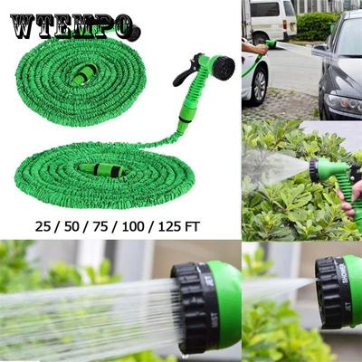 25FT-150FT Magic Furtun flexibil de grădină Furtun de udare extensibil cu furtunuri din plastic țeavă telescopică