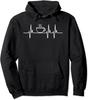 Coffee Heartbeat Funny Caffeine Lover Joke Unisex Hooded Sweatshirt
