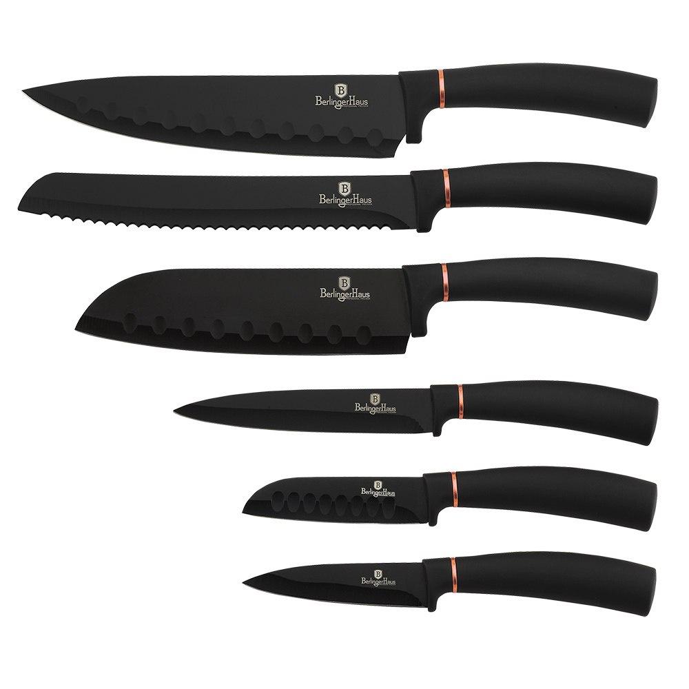 Berlinger Haus Bh-2337 Black Rose Kitchen Knife Set