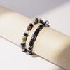 Jbans Classic Black String Mix 1186 Chain Bracelet Triple Awesome 1225 Gemstone Bracelet Set (C2501-Se398_Sv)