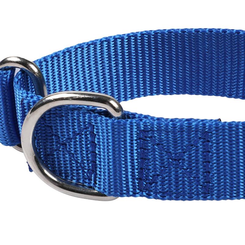 Dog Collar Adjustable Nylon Anti-Punch Pet Collar with Metal D Ring Strong & Durable for Medium & Large Dogs Training Dog Collar