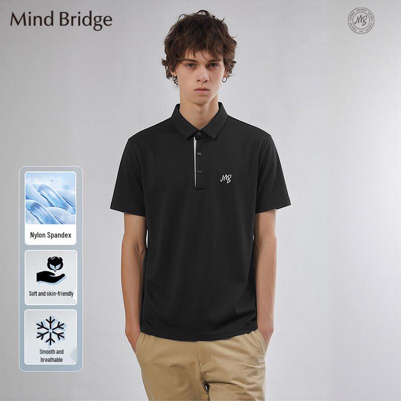 

Mind Bridge Men s Breathable Stretch Polo Shirt M