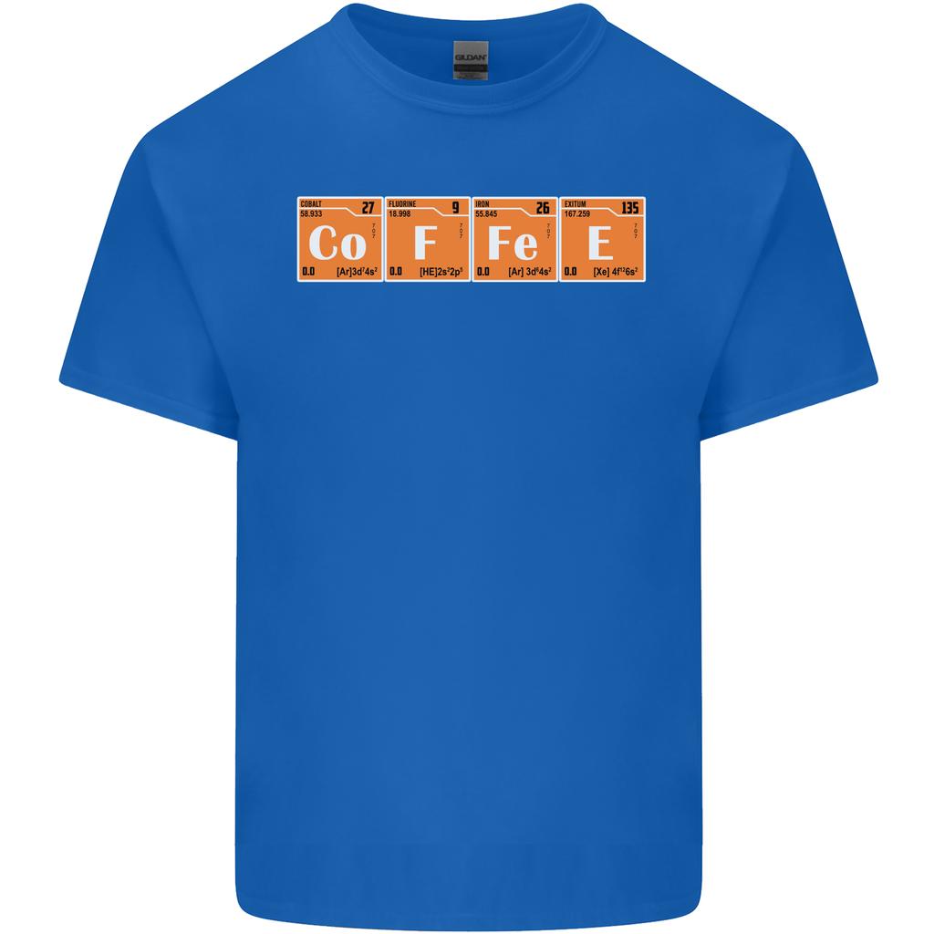 Coffee Periodic Table Chemistry Geek Funny Unisexs Light Cotton TShirt