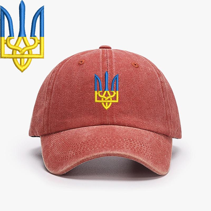 Embroidery Ukraine Trident Symbol Spetsnaz Special Forces Men Baseball Caps Brass Buckle Dad Caps Snapback Adjustable