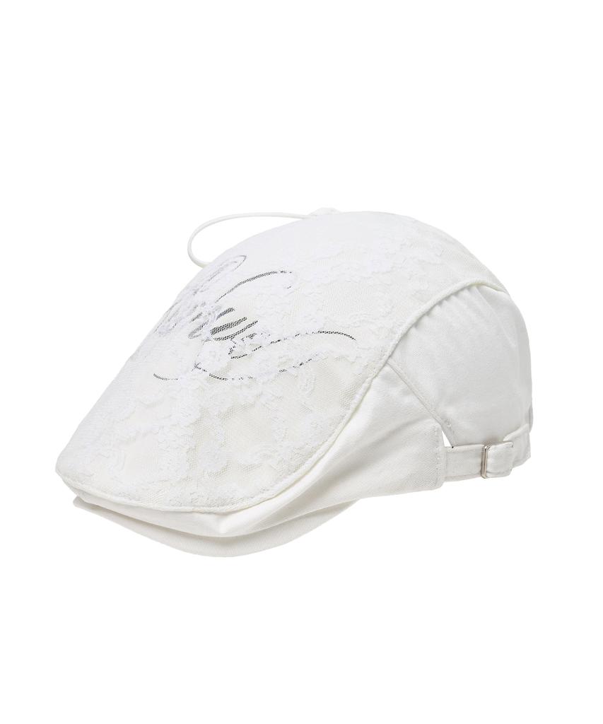 Gillaakaibeu Archive Logo Lace Hunting Cap_White